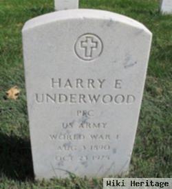 Harry E Underwood