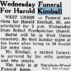 Harold Roy Kimball