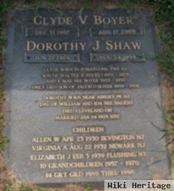 Dorothy J Shaw Boyer