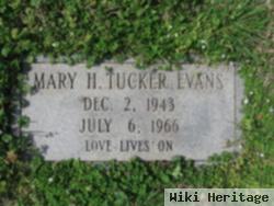 Mary H Tucker Evans