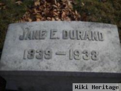 Jane Elizabeth Durand