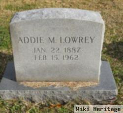 Adeline M "addie" Glenn Lowrey