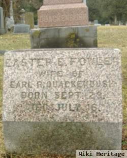 Easter E. Fowler Quackenbush