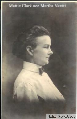 Martha Eleanor "mattie" Nevitt Clark