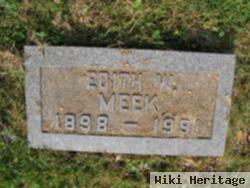 Edith W Meek