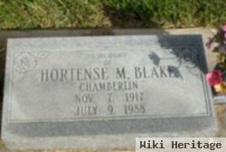 Hortense Maldine "may" Chamberlin Blake