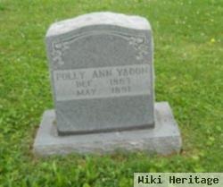 Mary Ann "polly" Yadon