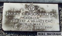 Pvt Harry Lawson Brown