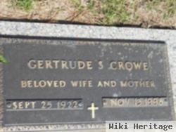 Gertrude S Crowe