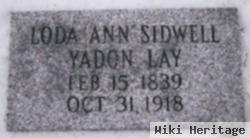 Loda Ann Sidwell/yadon Lay