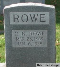 Oren Kurtland "onie" Rowe