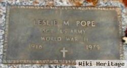 Leslie M Pope