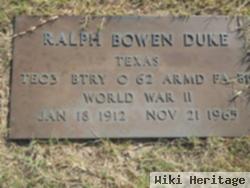 Ralph Bowen Duke