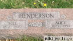 Wm W "will" Henderson