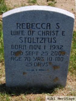 Rebecca S Stoltzfus