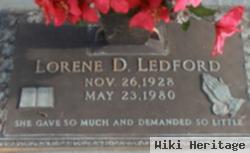 Lorene D Ledford