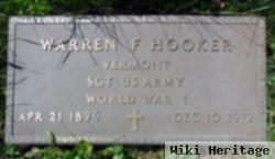 Warren F Hooker