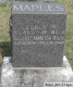 Sarah Jane Thomas Maples