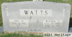 Pat H Watts