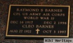 Raymond S Barnes