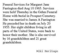 Margaret Jane Henson Farrington