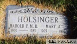 Dr Harold Franklin Holsinger