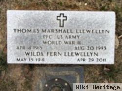 Pfc Thomas Marshall Llewellyn