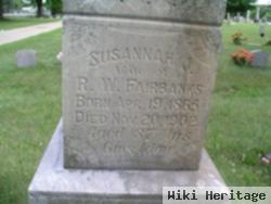 Susanna Jane "anna" Wilson Fairbanks