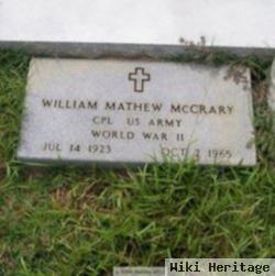 William Mathew "knuck" Mccrary