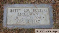 Betty Lou Foster Mcgowan