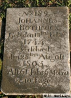 Johannes "john" Rothrock