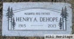 Henry Andrew "hank" Dehope