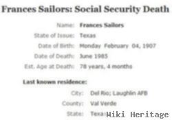 Frances Partenia Dyer Sailors