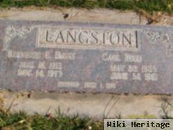 Carl Reed Langston