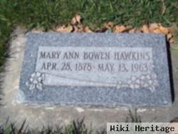 Mary Ann Bowen Hawkins