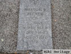 Walton Robert "army" Becker