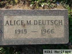 Alice M Deutsch