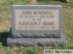 Kathleen F. Adams Mcdowell