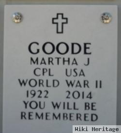 Martha J Goode