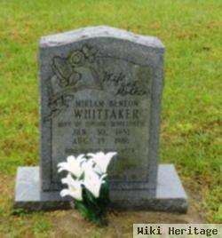 Miriam Benton Whittaker