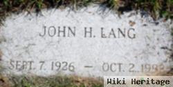 John H. Lang