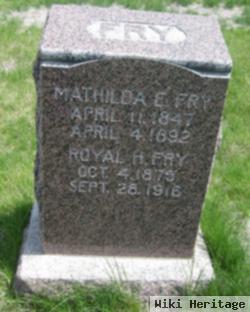 Matilda E "mattie" Wiley Fry