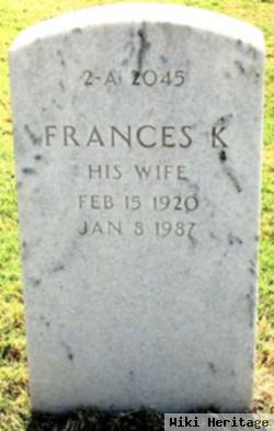 Frances K Bates