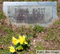 Fannie E Gill Watts