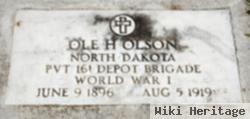 Pvt Ole H Olson