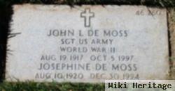 John L De Moss