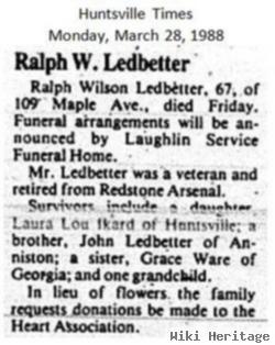 Ralph Wilson Ledbetter