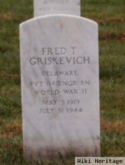 Pvt Fred Theodore Griskevich