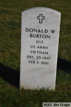 Sgt Donald W Burton