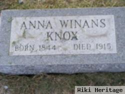 Anna E Winans Knox